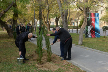 Nəsimi rayonunda Zəfər Günü münasibəti ilə ağacəkmə aksiyası keçirilib.