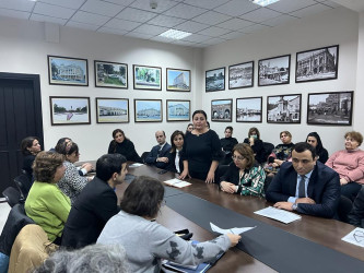 Nəsimi rayonunda “Gender əsaslı məişət zorakılığı ilə mübarizə sahəsində ictimai müzakirələrin təşkili” mövzusunda tədbir keçirilib.