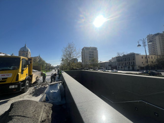 Qış parkında cari təmir işlərinə başlanılıb.