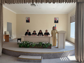 Nəsimi rayonunda Dövlət Suverenliyi Günü ilə əlaqədar "Dövlət Suverenliyinin Tarixi İnkişafı və Müasir Dövrdə Hüquqi Tədqiqi" adlı tədbir keçirilib.