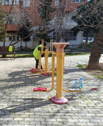 Nəsimi rayonunda yaz-yay mövsümünə hazırlıq çərçivəsində  abadlıq işlərinə start verilib