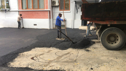 Nəsimi rayonunda abadlıq işləri davam etdirilir.