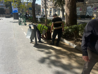 Nəsimi rayonunda kiçik tullantılar üçün nəzərdə tutulmuş yeni kiçik ölçülü tullantı qablarının quraşdırılması işləri həyata keçirilir.