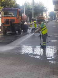 Nəsimi rayonunda sanitar təmizlik işləri aparıldı.