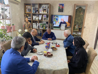 Ramazan bayramı ərəfəsində Nəsimi rayonunda Vətən müharibəsi Şəhid ailələri ziyarət olundu.