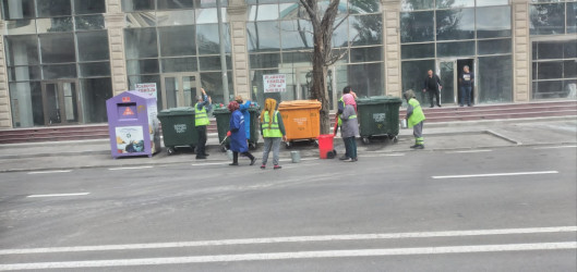 Rayon ərazisində  növbəti sanitar təmizlik işləri aparılıb.