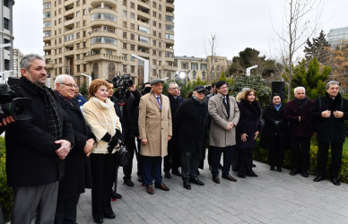 Azərbaycan Respublikasının  Prezidenti İlham Əliyev Bakıda görkəmli bəstəkar Tofiq Quliyevin abidəsinin açılışında iştirak edib.