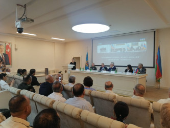 Müharibə, Əmək və Silahlı Qüvvələr Veteranları Təşkilatında “Müharibənin qalibi, sülhün müəllifi” mövzusunda konfrans keçirilib