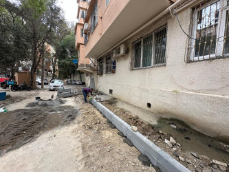 Nəsimi rayonunda abadlıq işləri davam etdirilir.