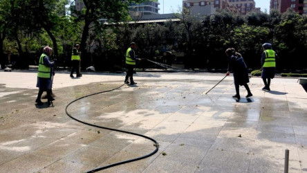 Nəsimi rayonunda abadlıq və təmir-bərpa işləri davam etdirilir.