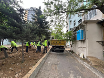 Cavadxan 28,32 saylı ünvanlarda abadlıq-quruculuq işləri davam edir.