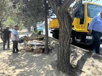 Nəsimi rayonunda küçə ticarətinin qarşısının alınması istiqamətində tədbirlər davam etdirilir.