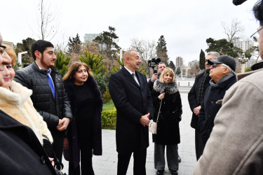 Azərbaycan Respublikasının  Prezidenti İlham Əliyev Bakıda görkəmli bəstəkar Tofiq Quliyevin abidəsinin açılışında iştirak edib.