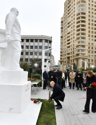 Azərbaycan Respublikasının  Prezidenti İlham Əliyev Bakıda görkəmli bəstəkar Tofiq Quliyevin abidəsinin açılışında iştirak edib.