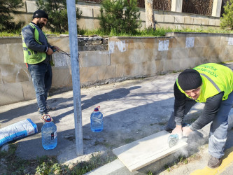 Nəsimi rayonunda yaz-yay mövsümünə hazırlıq çərçivəsində  abadlıq işlərinə start verilib