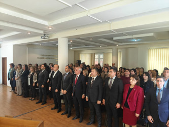 Nəsimi rayonunda 5 oktyabr – Beynəlxalq Müəllimlər Günü münasibətilə tədbir keçirilib.