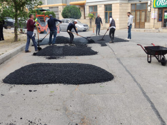 Məhəllədaxili yollarında asfaltlaşma işləri davam etdirilir.