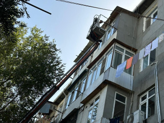 Nəsimi rayonunda abadlıq işləri davam etdirilir.