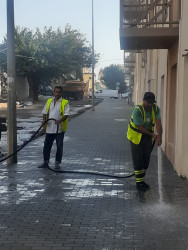 Nəsimi rayonunda sanitar təmizlik işləri aparıldı.