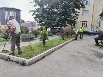 Nəsimi rayonunda növbəti iməcilik keçirilib, sanitar təmizlik işləri aparılıb.