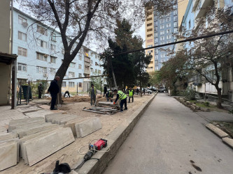 Cavadxan 32 və 36 saylı ünvanlarda abadlıq-quruculuq işləri davam edir.