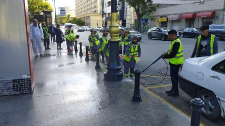 Nəsimi rayonunda dezinfeksiya işləri aparıldı