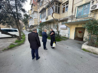 Nəsimi rayonu Hüseynbala Əliyev küçəsi 3, 5 və 7 saylı binalarda abadlıq və quruculuq işlərinə başlanılıb.