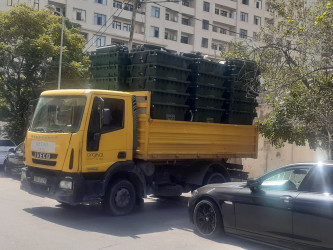 Rayon ərazisində yeni məişət tullantıları konteynerlərinin sayı artırılır.