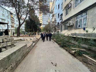 Cavadxan 32 və 36 saylı ünvanlarda abadlıq-quruculuq işləri davam edir.