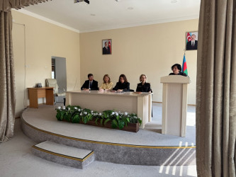 Nəsimi rayonunda Dövlət Suverenliyi Günü ilə əlaqədar "Dövlət Suverenliyinin Tarixi İnkişafı və Müasir Dövrdə Hüquqi Tədqiqi" adlı tədbir keçirilib.