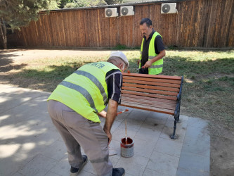 Nəsimi rayonunda cari təmir işləri davam edir