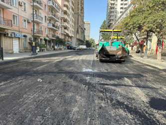 Rayonun mərkəzi küçə və prospektlərində asfaltlaşma işləri davam etdirilir