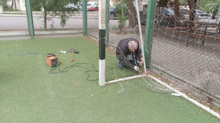 Nəsimi rayonunda abadlıq və cari təmir işləri davam etdirilir.
