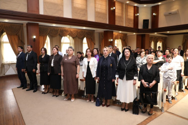 Nəsimi Rayon İcra Hakimiyyətində “Ailə cəmiyyətin ən böyük dəyəridir” adlı tədbir keçirilib.