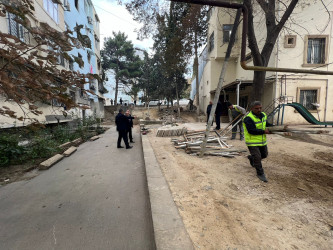 Cavadxan 32 və 36 saylı ünvanlarda abadlıq-quruculuq işləri davam edir.