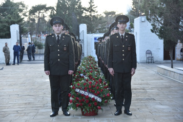 Anım günündə 2 saylı Fəxri və Şəhidlər Xiyabanında  dəfn olunmuş Şəhidlər ziyarət olundu.