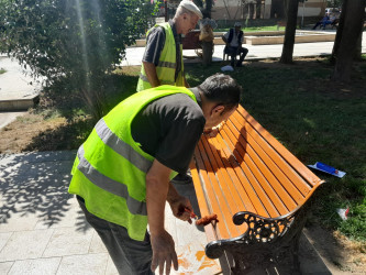 Nəsimi rayonunda cari təmir işləri davam edir