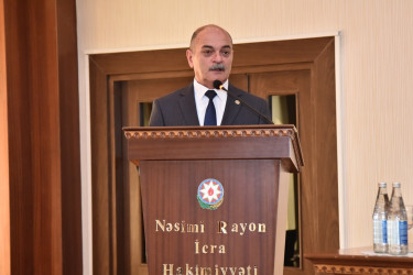 Nəsimi rayon İcra Hakimiyyətində rayonun şəhid ailələri və müharibə əlilləri ilə görüş keçirilib.