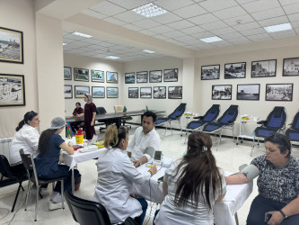 Nəsimi rayonunda14 iyun “Ümumdünya Qan Donoru Günü” münasibəti ilə aksiya keçirilib.