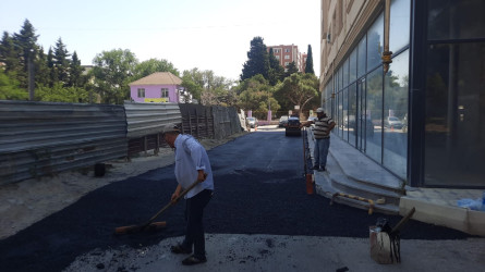 Nəsimi rayonunda genişmiqyaslı abadlıq və təmir-bərpa işləri davam etdirilir.