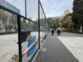 Bakıxanov 42 saylı ünvanda abadlıq-quruculuq işləri davam edir.