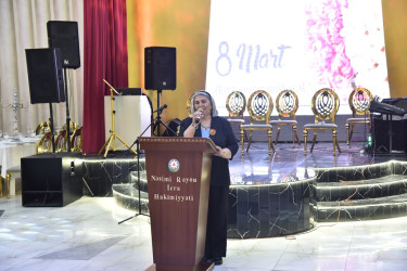 Nəsimi rayonunda 8 Mart - Beynəlxalq Qadınlar Günü münasibətilə tədbir keçirilib.