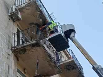 Bakıxanov küçəsi 26 ünvanında aparılan abadlıq işləri başa çatmaq üzrədir.