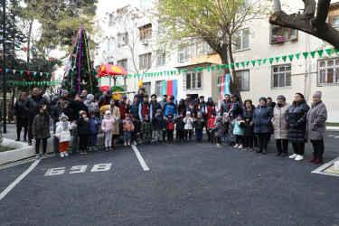 Nəsimi rayonunda “Abad həyət” sakinlərin istifadəsinə verilib.