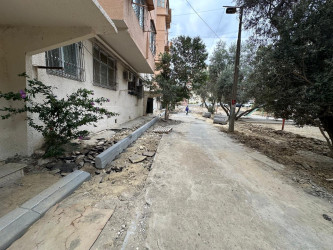 Nəsimi rayonunda abadlıq işləri davam etdirilir.