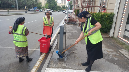 Nəsimi rayonunda növbəti iməcilik keçirildi.