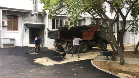 Nəsimi rayonunda abadlıq işləri davam etdirilir.