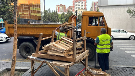 Nəsimi rayonunda küçə ticarətinin qarşısının alınması istiqamətində tədbirlər davam etdirilir.