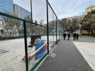 Bakıxanov 42 saylı ünvanda abadlıq-quruculuq işləri davam edir.