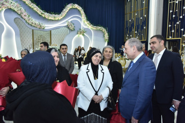 Nəsimi rayonunda 8 Mart - Beynəlxalq Qadınlar Günü münasibətilə tədbir keçirilib.